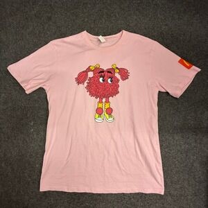 McDonald's Promo T-Shirt Pink Cartoon Mascot Graphic Lane Seven Adult L Grimace